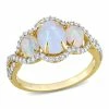 Coupon 👏 Mimi & Max 1 1/4 CT TGW Oval Cut Ethiopian Blue Opal and 1/3 CT TW Diamond Halo 3-Stone Ring in 10K Yellow Gold for 👩 women 🧨 -Mimi & Max Shop 01beab8fc12c4a649884d44fbca27488 de759af8 e9ef 4d1b b94a 0a828582a9af 1080x