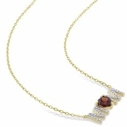 Hot Sale 😉 Mimi & Max 4/5 CT TGW Heart Garnet and 1/10 CT TDW Diamond "MOM" Pendant with Chain in Yellow Plated Sterling Silver for 👩 women 🧨 -Mimi & Max Shop 035b90c54da34dd285eacf9cddcec9f1 ef6108a8 7fa0 4eb3 851d 442d1cc1a285 1080x