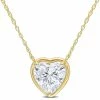 Best reviews of 💯 Mimi & Max 2 CT DEW Created Moissanite Heart Pendant with Chain in 10k Yellow Gold for 👩 women ✔️