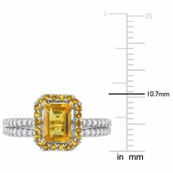 Cheap ⌛ Mimi & Max 1 1/3 CT TGW Octagon Citrine and 1/4 CT TW Diamond Halo Bridal Ring Set in 14k White and Yellow Gold for 👩 women 🔥 -Mimi & Max Shop 04a4fe25597a425f9ee5d1066ad9088e 1080x