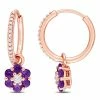 Promo 🎉 Mimi & Max 1 1/4 CT TGW Amethyst nd White Topaz and 1/8 CT TDW Diamond Floral Huggie Earrings in 10k Rose Gold for 👩 women ⭐ -Mimi & Max Shop 0b863304ca45418dab6f02b0df39512d ad24d9d7 3616 4f4a a52f 014acf6f4dbd 1080x