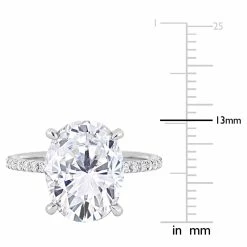 Hot Sale 🥰 Mimi & Max 4 7/8 CT DEW Oval Created Moissanite Engagement Ring in 10K White Gold for 👩 women 🌟 -Mimi & Max Shop 0c9366c1b96e44ac8f52bf2e6403924b 328c6cc7 5ab0 45ae b32d 0cc2a109249d 1080x