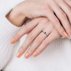 Budget ✔️ Mimi & Max 1/3 CT TGW Oval Blue Sapphire Stackable Ring in 10k White Gold for 👩 women 🤩 -Mimi & Max Shop 11ff041b79fd4b5eb8df065be333114c 1080x