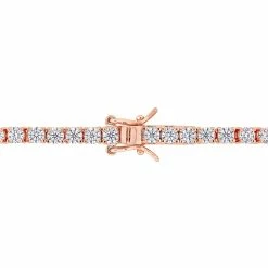 Flash Sale 👍 Mimi & Max 5 1/10 CT DEW Created Moissanite Tennis Bracelet in Rose Gold Plated Sterling Silver for 👩 women 🎉 -Mimi & Max Shop 14ff83259c9949319d0f2631940a95ed 3084d884 977e 4f6b acbd 709bcdeadcb2 1080x