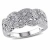New 😀 Mimi & Max 1/8 CT TW Braided Diamond Ring in Sterling Silver for 👩 women ❤️