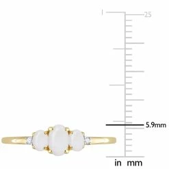 Budget ✔️ Mimi & Max 2/5 CT TGW Opal and Diamond Accent 3-Stone Ring in 10K Yellow Gold for 👩 women 🔔 -Mimi & Max Shop 29d4ea5707d74990832292f4a478ee24 d6010f53 33c1 450d 8c58 d1d964359118 1080x