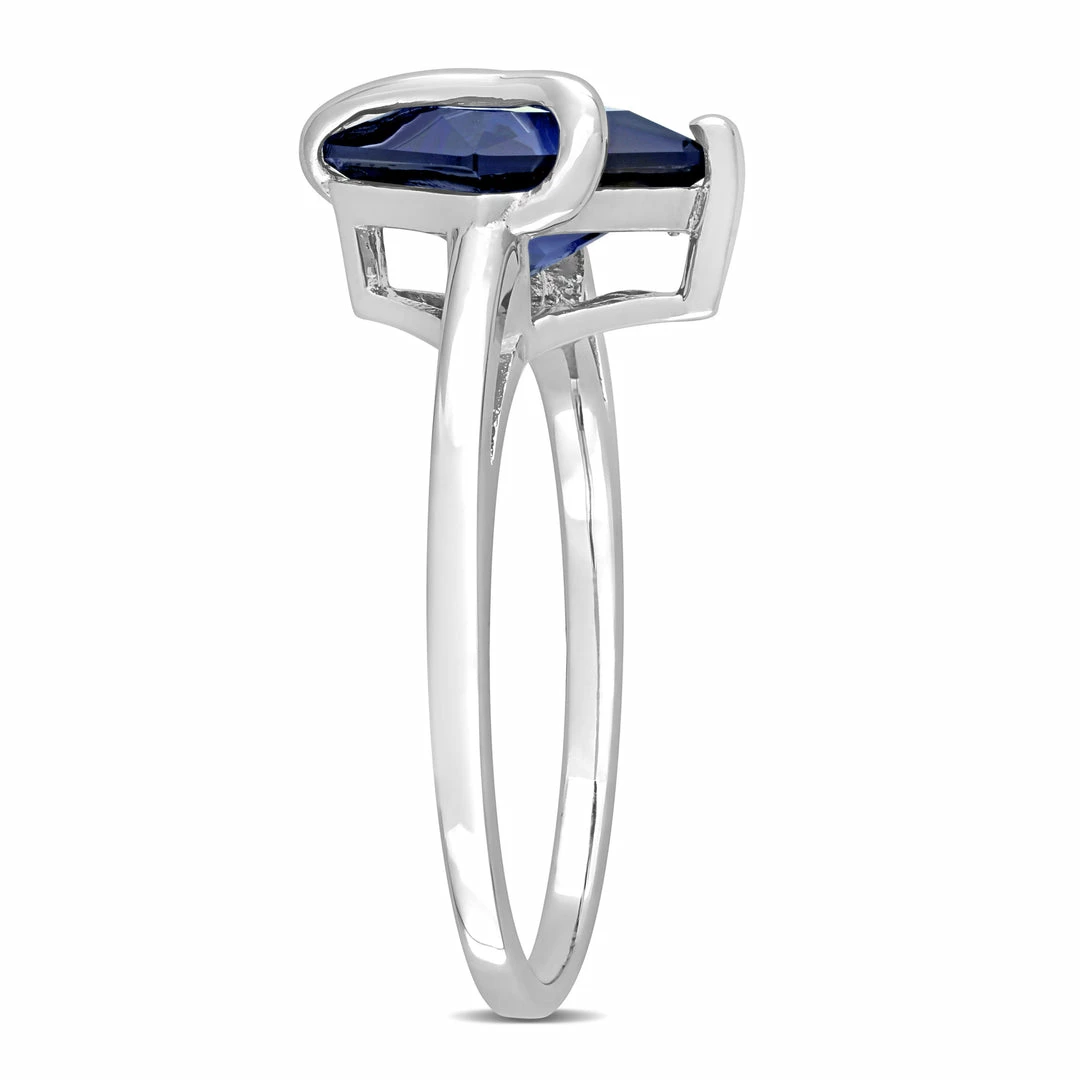 Top 10 🌟 Mimi & Max 2 4/5 CT TGW Princess Cut Created Blue Sapphire Ring in Sterling Silver for 👩 women 🤩 4 Top 10 🌟 Mimi & Max 2 4/5 CT TGW Princess Cut Created Blue Sapphire Ring in Sterling Silver for 👩 women 🤩 - Image 2