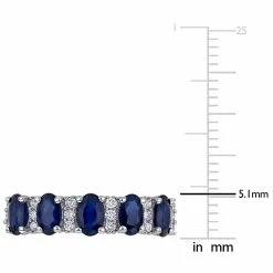 Cheap ✨ Mimi & Max 1 1/2 CT TGW Blue Sapphire and 1/6 CT TW Diamond Semi Eternity Ring in 14K White Gold for 👩 women ⌛ -Mimi & Max Shop 33309983c68d4a6184d857d34003fa12 eabd1ef7 331a 4c3b 82eb b3f6b3add8f5 1080x