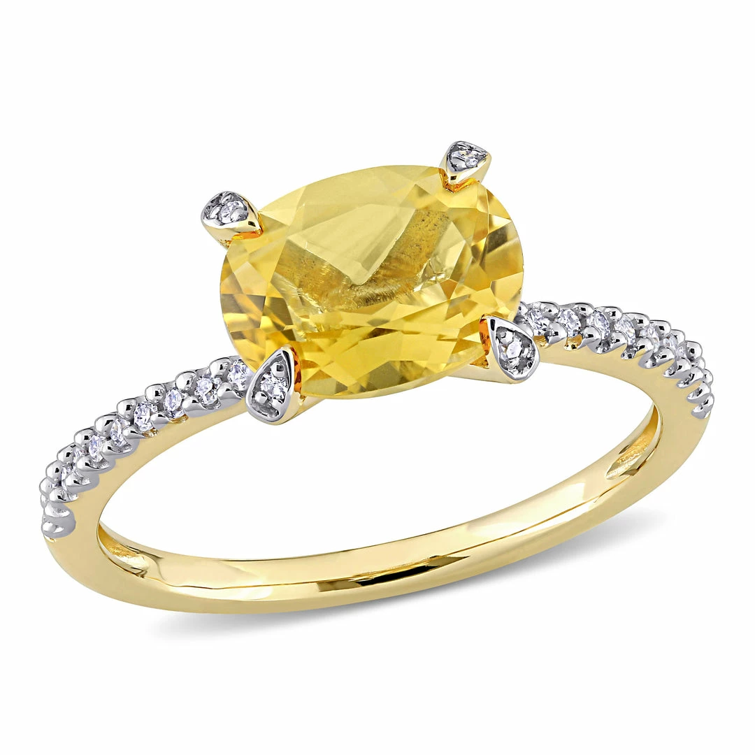 Deals ⌛ Mimi & Max 1 5/8 CT TGW Oval-Cut Citrine and 1/10 CT TW Diamond Ring in 10k Yellow Gold for 👩 women ✔️ 3 Deals ⌛ Mimi & Max 1 5/8 CT TGW Oval-Cut Citrine and 1/10 CT TW Diamond Ring in 10k Yellow Gold for 👩 women ✔️