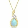 Brand new 👍 Mimi & Max 1 1/5 CT TGW Ethiopian Blue Opal and Diamond Accent Twist Pendant with Chain in 10K Yellow Gold for 👩 women 💯 -Mimi & Max Shop 38fb4bb38794432dae21eeb813ab6436 075a8d3d 6b25 438a ad70 7b67c54ca89c 1080x