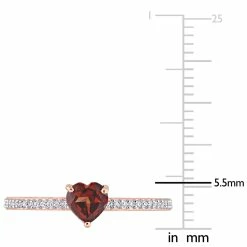 Deals 😉 Mimi & Max 1/2 CT TGW Heart Shaped Garnet and 1/10 CT TW Promise Ring in 10k Rose Gold for 👩 women 👍 -Mimi & Max Shop 3aeee8c8d7f44b0986890fdab6f8aee0 927355ab fd24 4d67 95c3 07010fce8c45 1080x