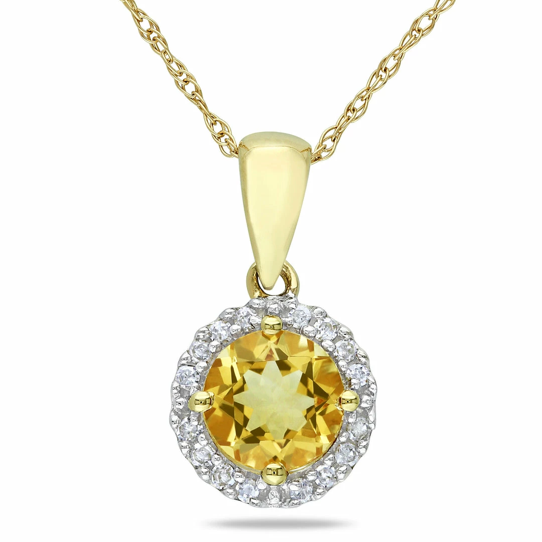 Best deal ๐ Mimi & Max 3/4 CT TGW Citrine and 1/10 CT TW Diamond Halo Pendant with Chain in 10k Yellow Gold for ๐ฉ women ๐งจ 3 Best deal ๐ Mimi & Max 3/4 CT TGW Citrine and 1/10 CT TW Diamond Halo Pendant with Chain in 10k Yellow Gold for ๐ฉ women ๐งจ