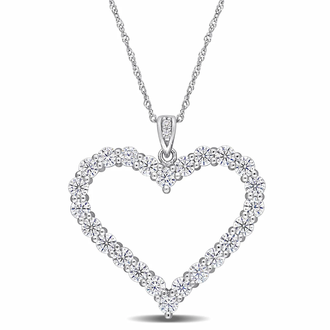 Best deal ๐ Mimi & Max 2 2/5 CT DEW Created Moissanite Heart Pendant with Chain in Sterling Silver for ๐ฉ women ๐ฅฐ 3 Best deal ๐ Mimi & Max 2 2/5 CT DEW Created Moissanite Heart Pendant with Chain in Sterling Silver for ๐ฉ women ๐ฅฐ