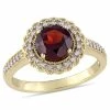 Promo ⭐ Mimi & Max 1/8 CT TW Diamond and Garnet Halo Ring in Yellow Plated Sterling Silver for 👩 women 🎉 -Mimi & Max Shop 432f6cf2bfa04f64a0699c6ead30c56a 1d4fed74 a9f8 4b15 8b91 6546ceadf152 1080x