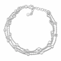 Deals 👍 Mimi & Max Multi-Strand Link Bracelet in Sterling Silver, 7.5 in for 👩 women ⌛