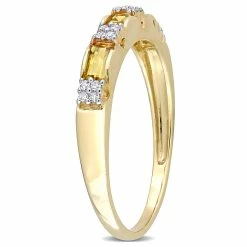 Flash Sale 👏 Mimi & Max 3/8 CT TGW Citrine and Diamond Accent Eternity Ring in 10k Yellow Gold for 👩 women 😉 -Mimi & Max Shop 4717edb525c742069453c9f3d6275591 1080x