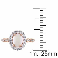 Best Sale 😍 Mimi & Max 1 1/2 CT TGW Oval Shape Opal, White Topaz and Diamond Accent Vintage Ring in 14K Rose Gold for 👩 women ❤️ -Mimi & Max Shop 4bc757041578487c93edec64ff0ab3ab 60aa1ff9 ec75 403d 81b9 65aca435aa7f 1080x