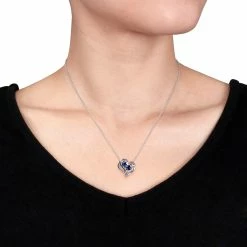 Budget 😍 Mimi & Max 1 1/8 CT TGW Created Blue Sapphire Heart and 0.02 CT TW Diamond Pendant with Chain in Sterling Silver for 👩 women ✨ 7 Budget 😍 Mimi & Max 1 1/8 CT TGW Created Blue Sapphire Heart and 0.02 CT TW Diamond Pendant with Chain in Sterling Silver for 👩 women ✨ -Mimi & Max Shop 4be89ed675084123a3bce780d135fc1d 1080x