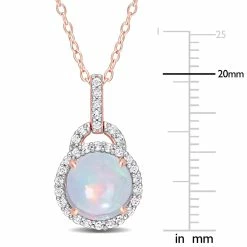 Promo 🤩 Mimi & Max 3 1/4 CT TGW Blue Ethiopian Opal and White Topaz Halo Pendant with Chain in Rose Plated Sterling Silver for 👩 women 👍 7 Promo 🤩 Mimi & Max 3 1/4 CT TGW Blue Ethiopian Opal and White Topaz Halo Pendant with Chain in Rose Plated Sterling Silver for 👩 women 👍 -Mimi & Max Shop 4d701dc975ae45089455090dbcccbeb3 0eb700e6 1e22 4477 8768 0569c4378312 1080x