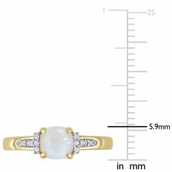 Buy 👏 Mimi & Max 1/2 CT TGW Opal and Diamond Accent Geometric Ring in 10K Yellow Gold for 👩 women ✔️ -Mimi & Max Shop 4d7237b0b84b4599bdb1561e7f5bc41e 80e6ecf9 bb02 4773 8706 f9a847711450 1080x