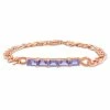 Best Sale ⭐ Mimi & Max 2 1/4 CT TGW Simulated Alexandrite Birthstone Link Bracelet in Rose Plated Sterling Silver for 👩 women 💯 -Mimi & Max Shop 52bf31e2f2b6447493e54fb6579b7626 1080x