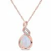 Outlet 👍 Mimi & Max 2 CT TGW Ethiopian Blue-Opal and Diamond-Accent Twist Pendant with Chain in 10K Rose Gold for 👩 women 😍 -Mimi & Max Shop 53163e1e2de44a1c9d5b7a091221334e da337016 4211 41f2 8131 2df23b23a70b 1080x