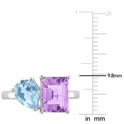 Promo 👍 Mimi & Max 3 5/8 CT TGW Sky Blue Topaz and Pink Amethyst 2-Stone Toi et Moi Ring in Sterling Silver for 👩 women ⭐ -Mimi & Max Shop 53aaf9d6da9a442dafcf67e63af59291 4b239031 a238 49ad 91fc a82a3a792d1d 1080x