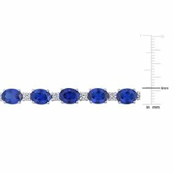 Wholesale 🌟 Mimi & Max 32 CT TGW Oval Created Blue and White Sapphire Bracelet in Sterling Silver for 👩 women 💯 -Mimi & Max Shop 55de86928c264e59889c3031b00a6c09 203940c9 e08d 4e2c 8de4 9330d34a3dda 1080x