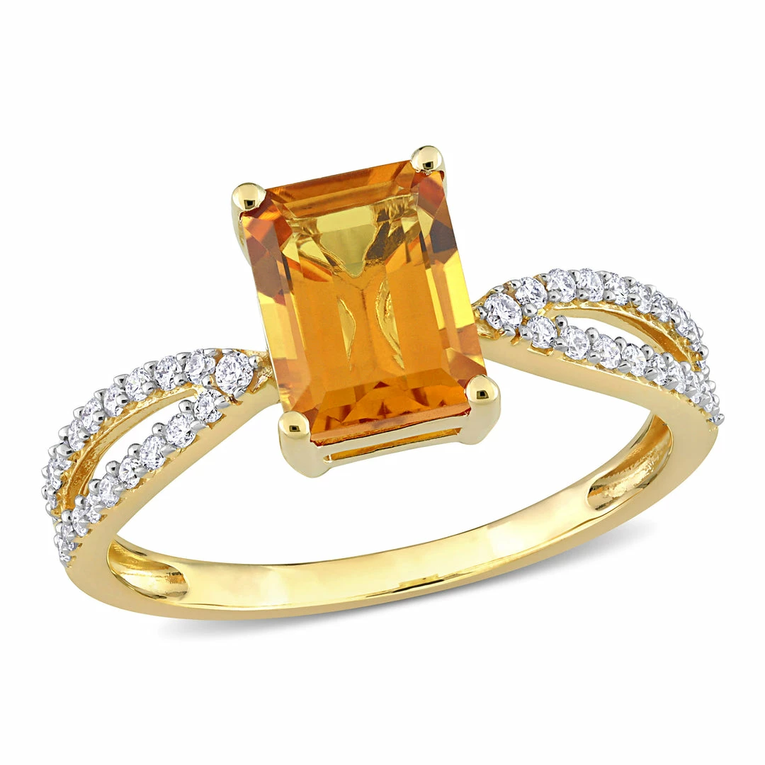 Best deal ✔️ Mimi & Max 1 1/2 CT TGW Octagon Madeira Citrine and 1/5 CT TW Diamond Ring in 14k Yellow Gold for 👩 women 🔔 3 Best deal ✔️ Mimi & Max 1 1/2 CT TGW Octagon Madeira Citrine and 1/5 CT TW Diamond Ring in 14k Yellow Gold for 👩 women 🔔