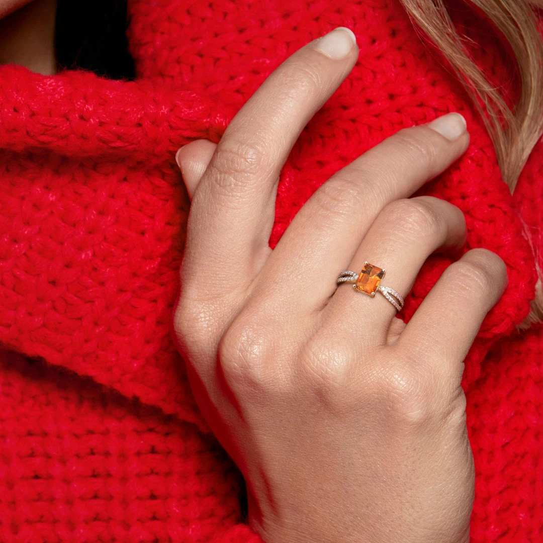 Best deal ✔️ Mimi & Max 1 1/2 CT TGW Octagon Madeira Citrine and 1/5 CT TW Diamond Ring in 14k Yellow Gold for 👩 women 🔔 7 Best deal ✔️ Mimi & Max 1 1/2 CT TGW Octagon Madeira Citrine and 1/5 CT TW Diamond Ring in 14k Yellow Gold for 👩 women 🔔 - Image 5