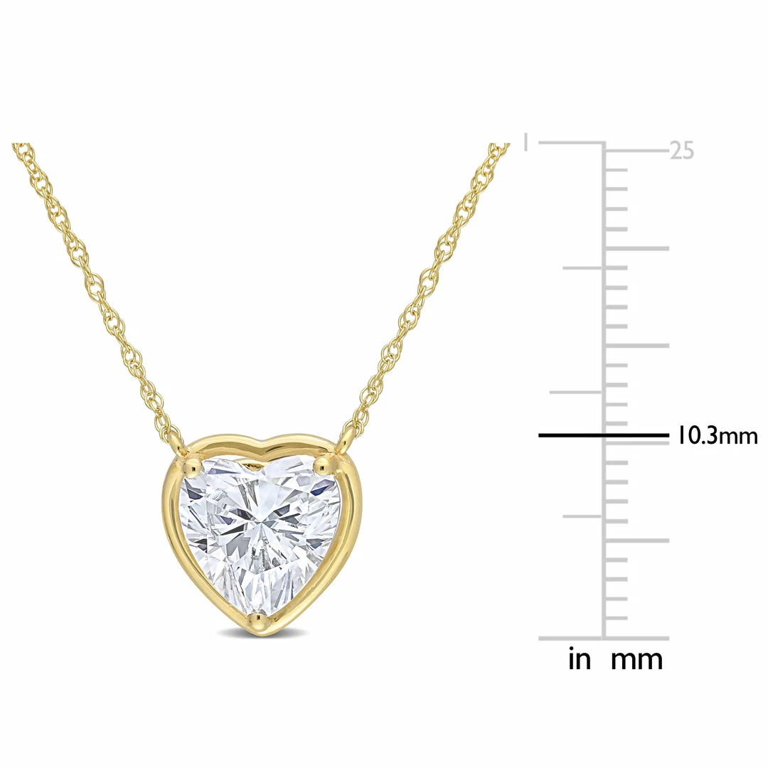 Best reviews of ๐ฏ Mimi & Max 2 CT DEW Created Moissanite Heart Pendant with Chain in 10k Yellow Gold for ๐ฉ women โ๏ธ 4 Best reviews of ๐ฏ Mimi & Max 2 CT DEW Created Moissanite Heart Pendant with Chain in 10k Yellow Gold for ๐ฉ women โ๏ธ - Image 2