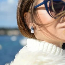 Best deal ✔️ Mimi & Max 9-9.5 MM Cultured Freshwater Pearl and Sapphire and 1/8 CT TW Diamond Flower Drop Earrings in 14k White Gold for 👩 women 🎉 -Mimi & Max Shop 5c3f640d0bbd4c89b3463263c8372b1a 748b4d03 4a48 47f3 abe1 333b42ef8260 1080x