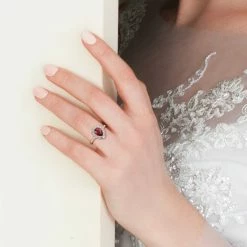 Promo ⌛ Mimi & Max 1 7/8 CT TGW Pear Shape Garnet and White Topaz and Diamond-Accent Halo Ring in 10k Yellow Gold for 👩 women 🤩 -Mimi & Max Shop 5e5b3bc1c84243c89f901accd00efc24 ec2e8f85 12aa 4784 aafc 9c388e346068 1080x