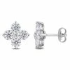 Hot Sale 👍 Mimi & Max 3 CT DEW Created Moissanite Floral Stud Earrings in Sterling Silver for 👩 women ✔️ -Mimi & Max Shop 6545c815b93c42a392d5974fb89af1dc 1080x