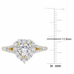 Top 10 🌟 Mimi & Max 2 2/5 CT TGW Created White Sapphire Halo Heart Split Shank Ring in Yellow Plated Sterling Silver for 👩 women 💯 -Mimi & Max Shop 687230f4613a4bca9ca8c2911444daeb afbc76ac 6c62 4942 a520 f596e7aaa731 1080x