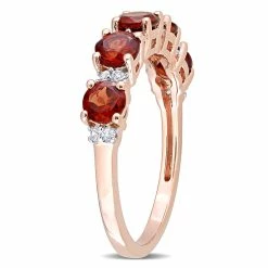 Discount 👏 Mimi & Max 1 3/5 CT TGW Garnet and White Topaz Semi Eternity Ring in Rose Plated Sterling Silver for 👩 women 🎁 -Mimi & Max Shop 6b9cbab732f943fd86f9457280847108 f85a2870 9a37 45c6 8d7a b448de286485 1080x