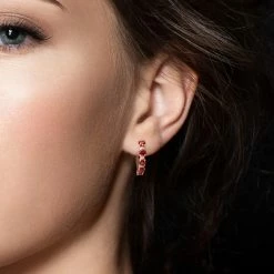 New 😀 Mimi & Max 3 1/8 CT TGW Garnet and White Topaz Hoop Earrings in Rose Plated Sterling Silver for 👩 women 😍 -Mimi & Max Shop 6befa6a14213455885150d5dc0254ed9 35de74b6 aab0 4adb ad32 da3c51473e5f 1080x