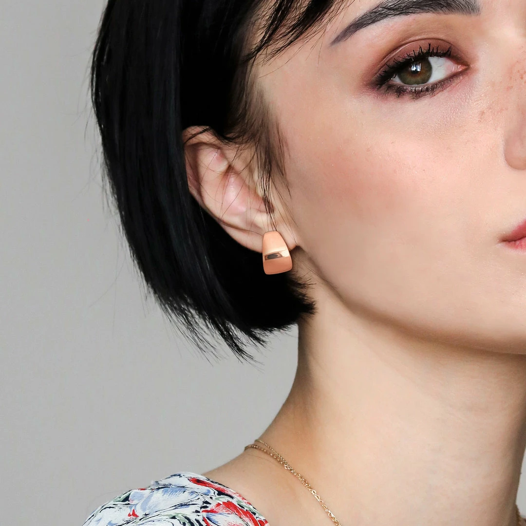 Cheapest โ Mimi & Max 21 MM Semi-Hoop Earrings in Rose Plated Sterling Silver for ๐ฉ women ๐ 6 Cheapest โ Mimi & Max 21 MM Semi-Hoop Earrings in Rose Plated Sterling Silver for ๐ฉ women ๐ - Image 4