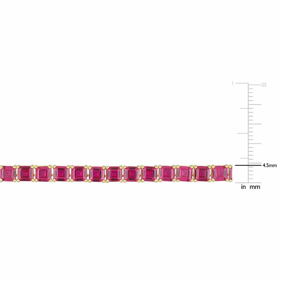 Best Sale โจ Mimi & Max 48 1/2 CT TGW Created Ruby Tennis Necklace in Yellow Gold Plated Sterling Silver for ๐ฉ women ๐ 5 Best Sale โจ Mimi & Max 48 1/2 CT TGW Created Ruby Tennis Necklace in Yellow Gold Plated Sterling Silver for ๐ฉ women ๐ - Image 3