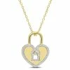 Hot Sale 🛒 Mimi & Max 1/5 CT TW Diamond Heart Lock Pendant with Chain in Yellow Plated Sterling Silver for 👩 women 👍 -Mimi & Max Shop 7dfb9f07894c447a8dd966370343784b 37afe988 e289 4e1d 85a8 8d1db6663a91 1080x