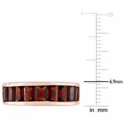Best Pirce 🛒 Mimi & Max 3 1/3 CT TGW Baguette-Cut Garnet Semi-Eternity Anniversary Band in Sterling Silver for 👩 women 😀 -Mimi & Max Shop 8388cf9220534848b3277ca91396a5f9 11f191a1 5e12 4b49 b49a 1d334aeea30f 1080x