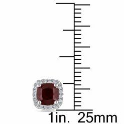 Wholesale 🎉 Mimi & Max Cushion Cut Garnet and 1/10 CT TW Diamond Halo Earrings in 10k White Gold for 👩 women 🥰 -Mimi & Max Shop 8716eb890d3745768d43a73be8db9e33 5f8915e1 ca5c 4aa6 a663 366c6f5a884d 1080x