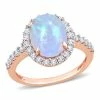 Cheap ⭐ Mimi & Max 2 4/5 CT TGW Oval Opal and Created White Sapphire Halo Ring in 10K Rose Gold for 👩 women 🧨 -Mimi & Max Shop 88ab353ee18145a4b15d51dc5f46a0fe c73888ff 3f6a 48f2 9a46 0435cf21e363 1080x