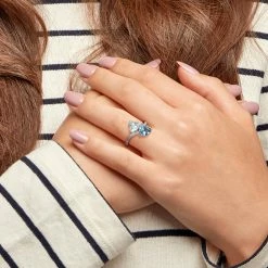 Outlet 🔥 Mimi & Max 1 7/8 CT TGW Pear-Shape London Blue Topaz and Aquamarine and 1/10 CT TW Diamond Toi et Moi Ring in 14K White Gold for 👩 women ✔️ -Mimi & Max Shop 91dc90bda3d540418b9d2ac670c644a6 55a5892d 11cd 404a 9150 106c5f7e1b71 1080x