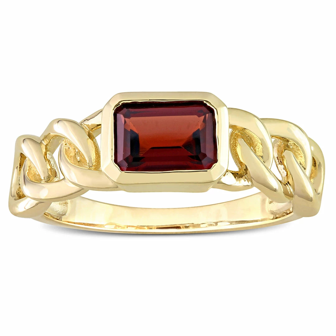 Buy โ Mimi & Max 1 1/4 CT TGW Octagon Garnet Link Ring in 10k Yellow Gold for ๐ฉ women ๐งจ 7 Buy โ Mimi & Max 1 1/4 CT TGW Octagon Garnet Link Ring in 10k Yellow Gold for ๐ฉ women ๐งจ - Image 5