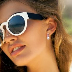 Promo 🥰 Mimi & Max 9-9.5 MM Pink Cultured Freshwater Pearl and Pink Sapphire and 1/8 CT TW Diamond Flower Drop Earrings in 14k Rose Gold for 👩 women 🛒 -Mimi & Max Shop 98d0ddb33e8841e2ab05680c7cc0743c b48aec43 5115 46ac ad4d c1f079922176 1080x