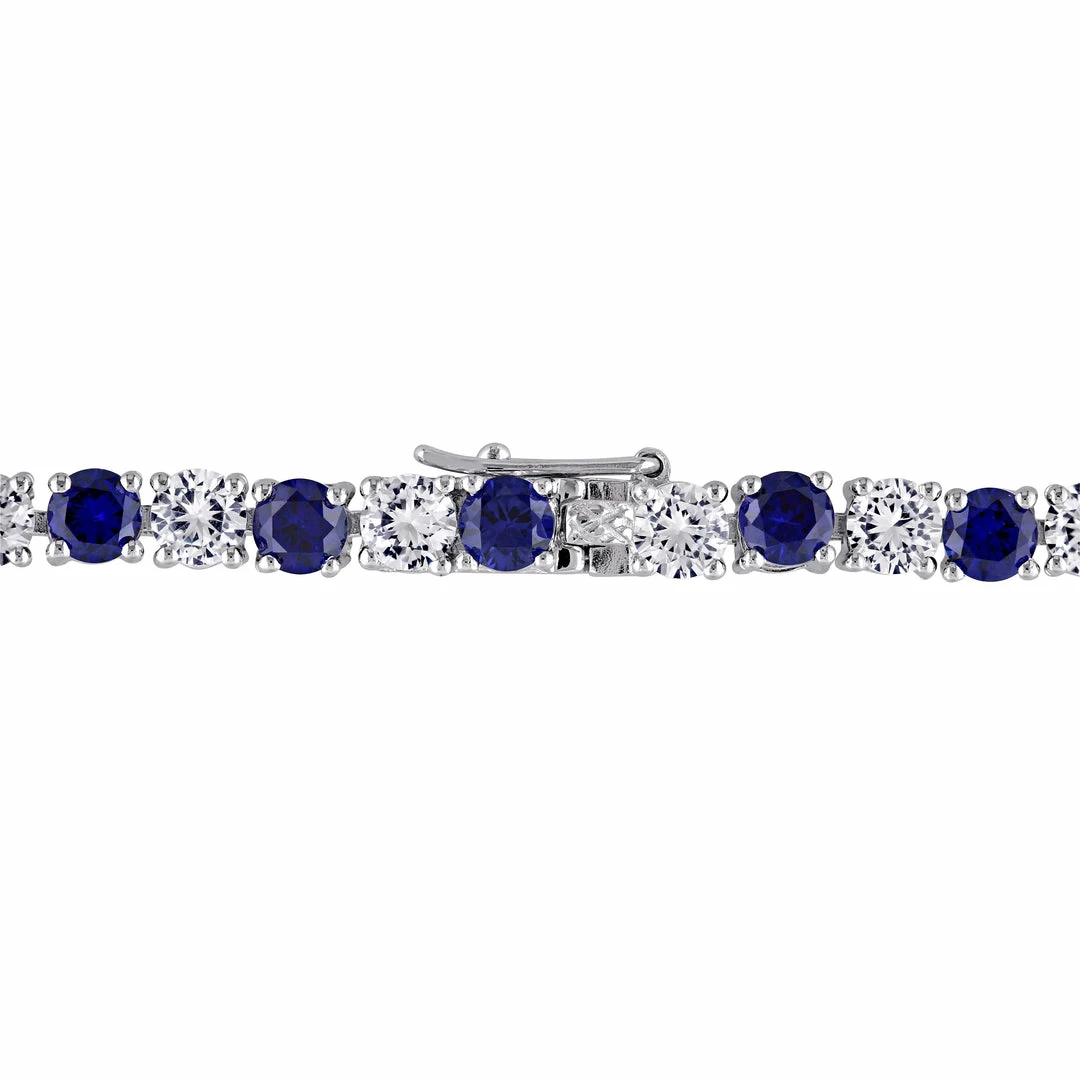 Best reviews of ๐ Mimi & Max 14 1/4 CT TGW Created Blue and White Sapphire Bracelet in Sterling Silver for ๐ฉ women ๐ 4 Best reviews of ๐ Mimi & Max 14 1/4 CT TGW Created Blue and White Sapphire Bracelet in Sterling Silver for ๐ฉ women ๐ - Image 2