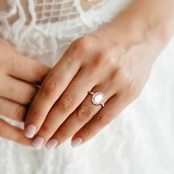 Best Sale 😍 Mimi & Max 1 1/2 CT TGW Oval Shape Opal, White Topaz and Diamond Accent Vintage Ring in 14K Rose Gold for 👩 women ❤️ -Mimi & Max Shop a8bfe996545e4b8c9fd144d087d5d0eb eb299d88 a9c5 4b3e a853 e1b3b2e69631 1080x