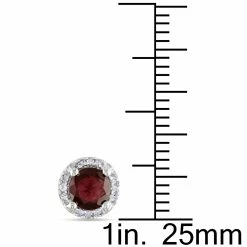 Best Sale 🎁 Mimi & Max Garnet and Diamond Halo Stud Earrings in Sterling Silver for 👩 women 🧨 -Mimi & Max Shop ab014cb87b834215a86004918992928f d742349e 0e3b 4b61 bd60 64c3d53e9fbe 1080x