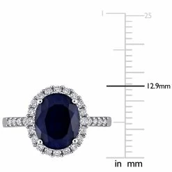 Best Pirce 🎉 Mimi & Max 3 1/2 CT TGW Oval Diffused Sapphire Halo Ring with 2/5 CT TW Diamonds in 14K White Gold for 👩 women 😀 -Mimi & Max Shop ade2cc02633b498fbeb003e73fbf4cdc 56a9fdd1 6aea 401e 9acc b3480980d5bd 1080x